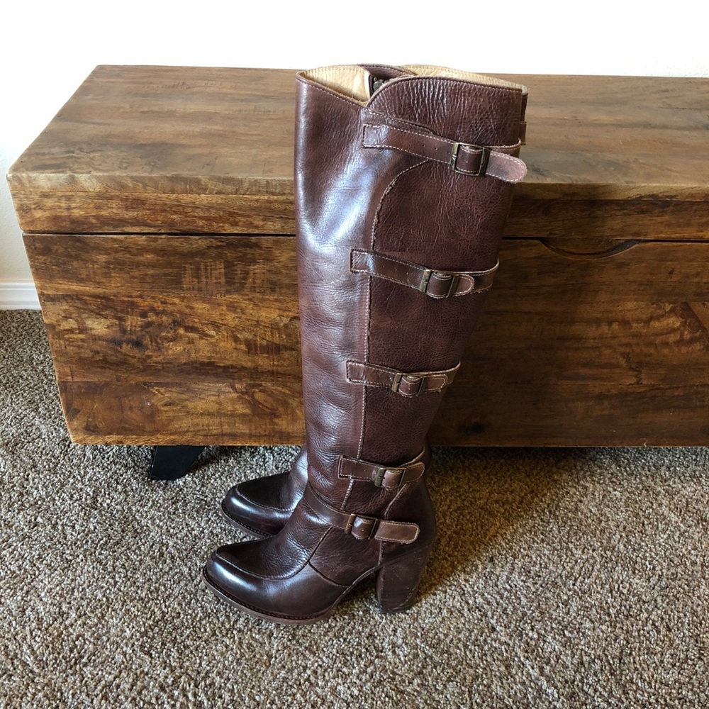 Bed stu brown leather boots